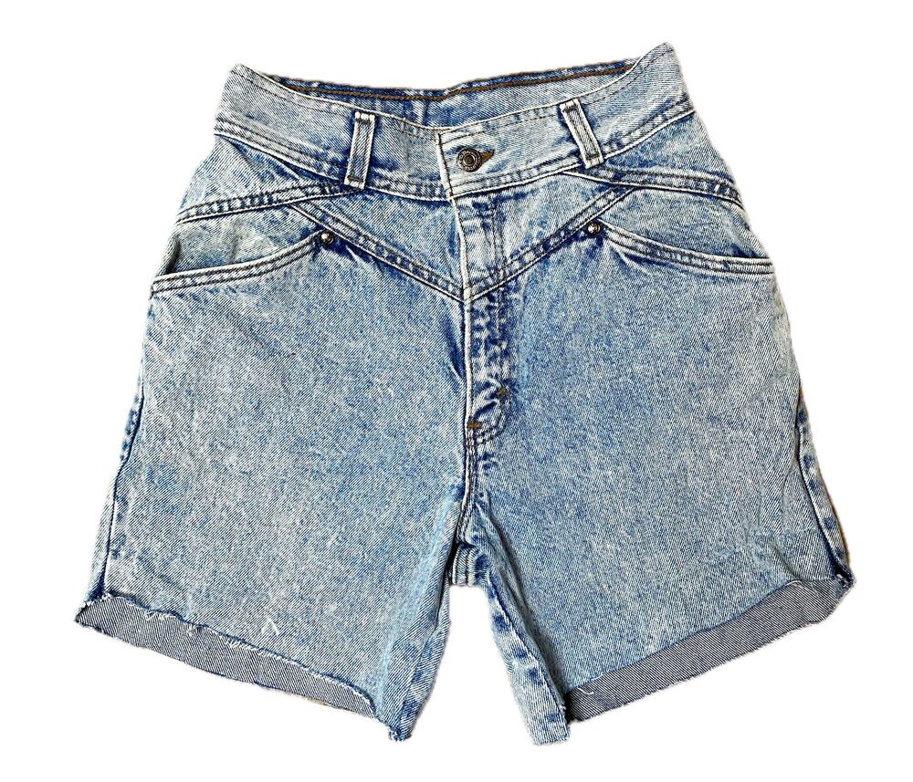 1980s Levi's 900 series vintage jeans shorts super high rise acid wash cut offs